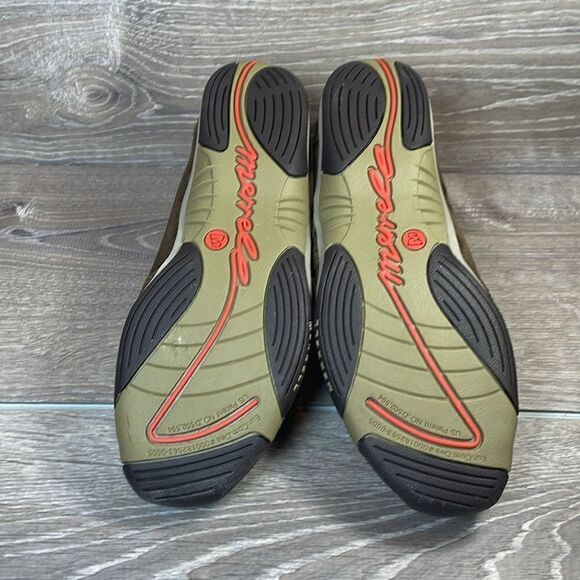 Merrell Barrado Slip On Front Zip Women’s Sz 8 Brown Leather Comfort Shoes - Picture 7 of 10